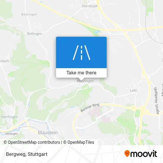 Bergweg map