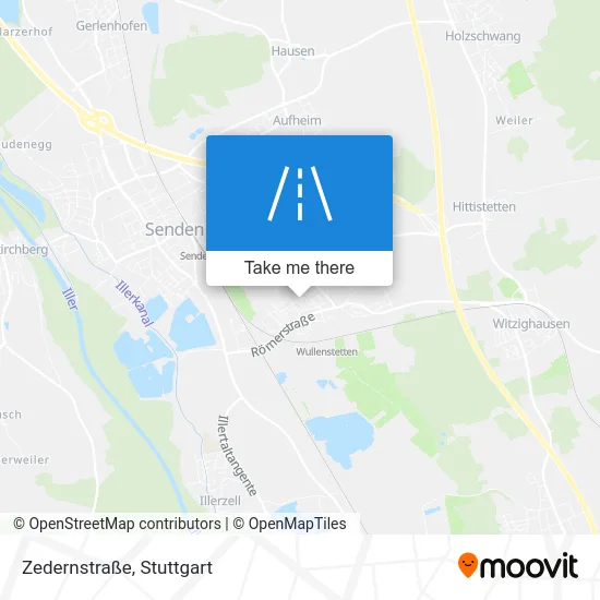Карта Zedernstraße