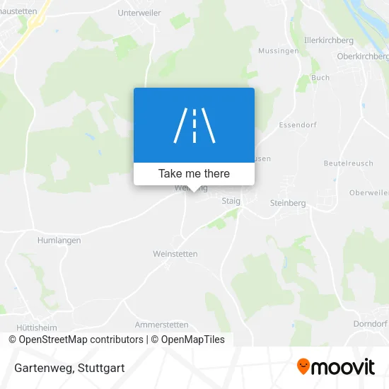 Карта Gartenweg