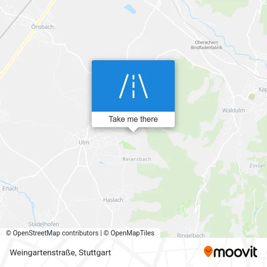 Карта Weingartenstraße