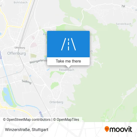 Карта Winzerstraße