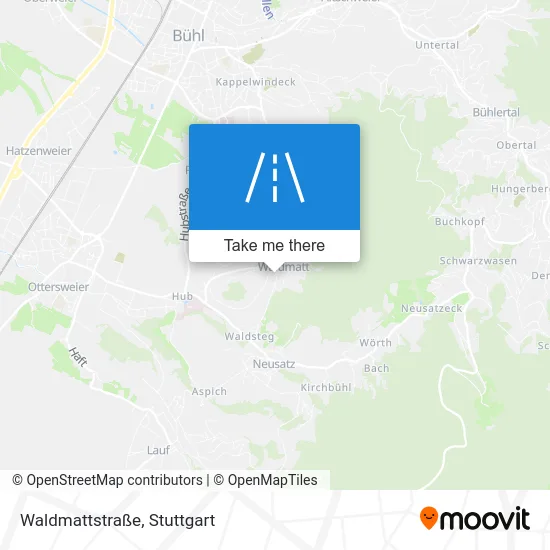 Карта Waldmattstraße
