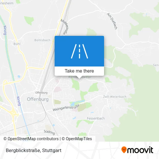 Карта Bergblickstraße