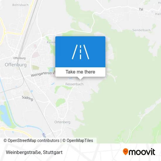 Карта Weinbergstraße
