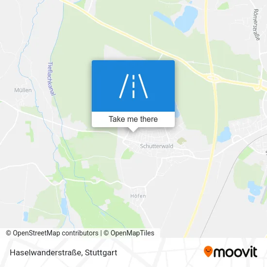 Карта Haselwanderstraße