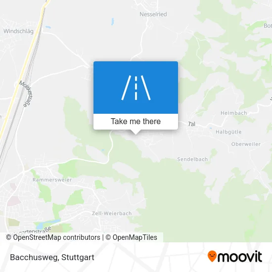 Карта Bacchusweg