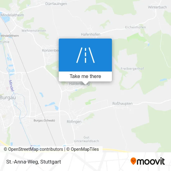 Карта St.-Anna-Weg