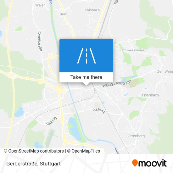 Карта Gerberstraße