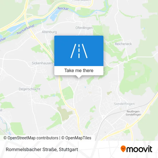 Rommelsbacher Straße map