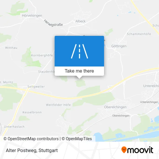 Карта Alter Postweg