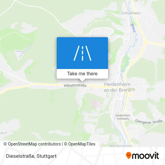 Карта Dieselstraße