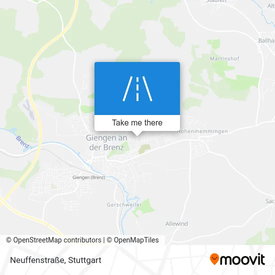 Карта Neuffenstraße