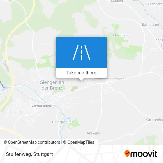 Карта Stuifenweg