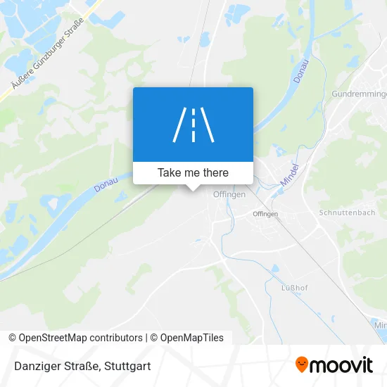 Карта Danziger Straße