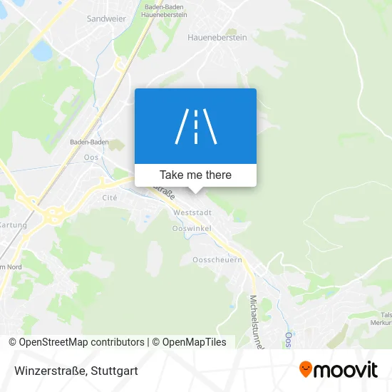 Карта Winzerstraße