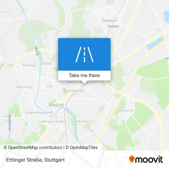 Карта Ettlinger Straße