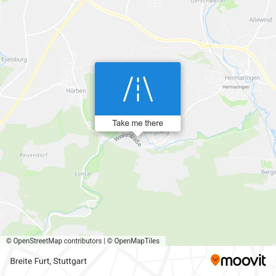 Карта Breite Furt
