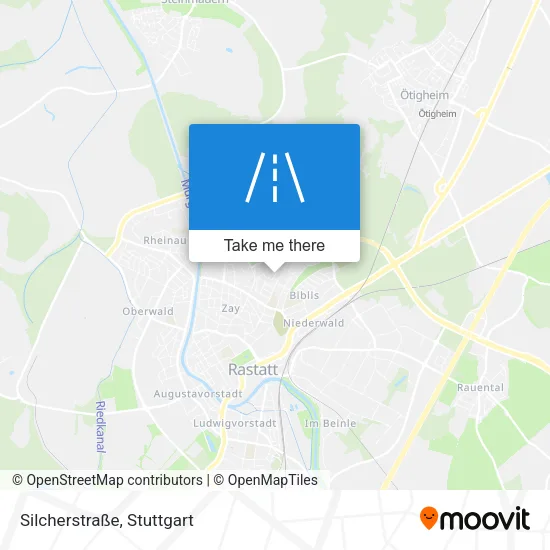 Карта Silcherstraße