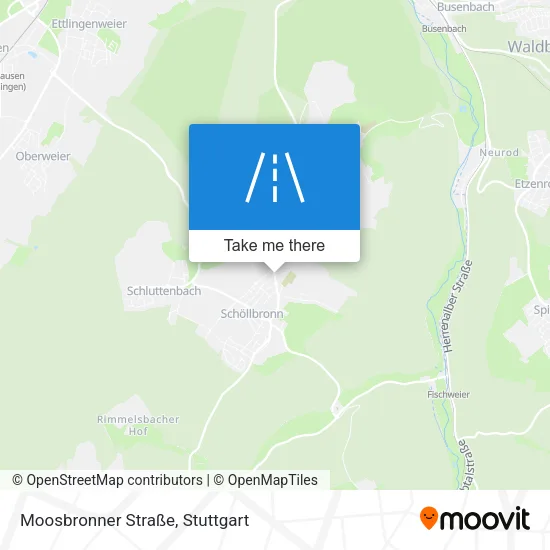 Карта Moosbronner Straße