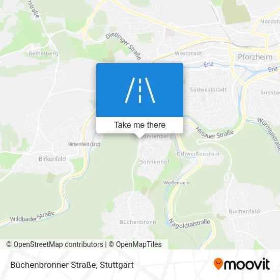 Карта Büchenbronner Straße