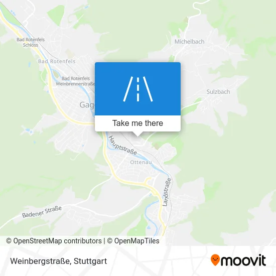 Карта Weinbergstraße