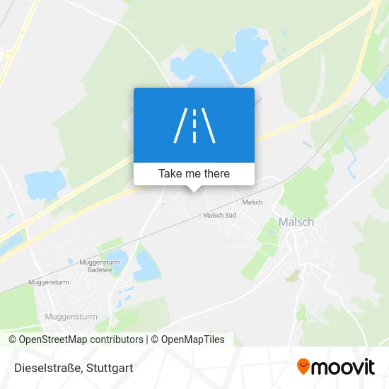 Карта Dieselstraße