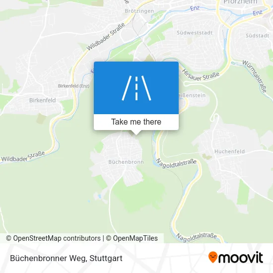 Карта Büchenbronner Weg