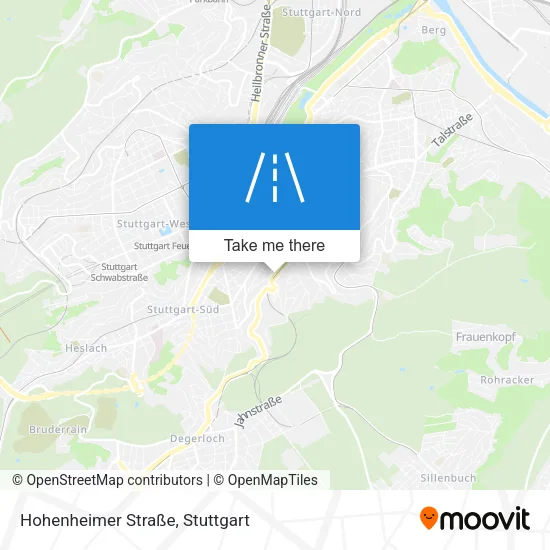 Карта Hohenheimer Straße