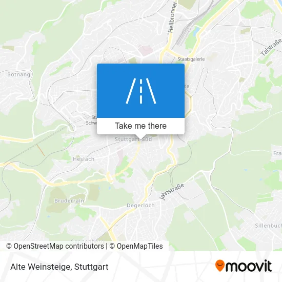 Карта Alte Weinsteige