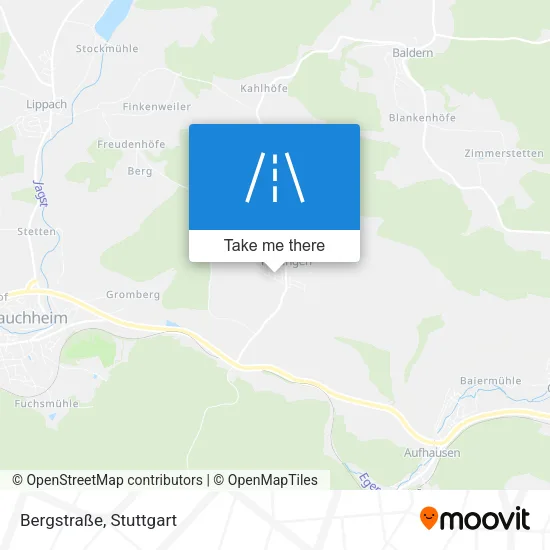 Карта Bergstraße