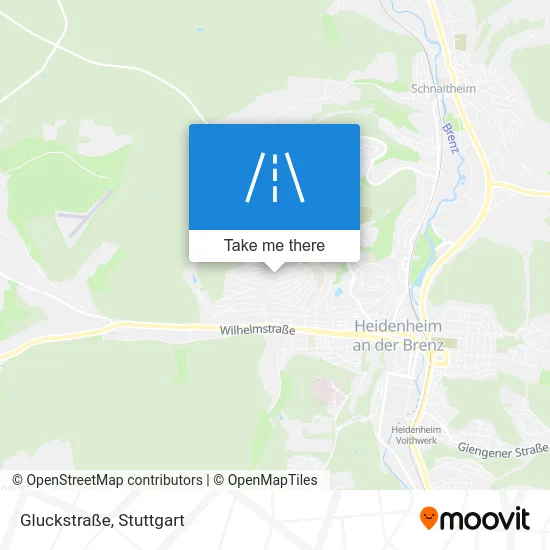 Карта Gluckstraße