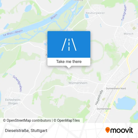 Карта Dieselstraße