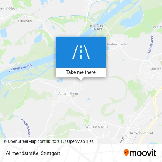Карта Allmendstraße