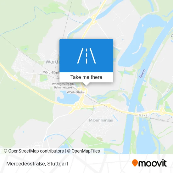 Карта Mercedesstraße