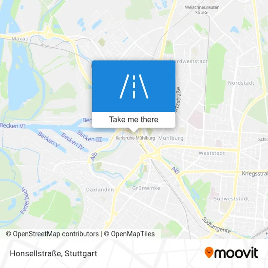 Карта Honsellstraße