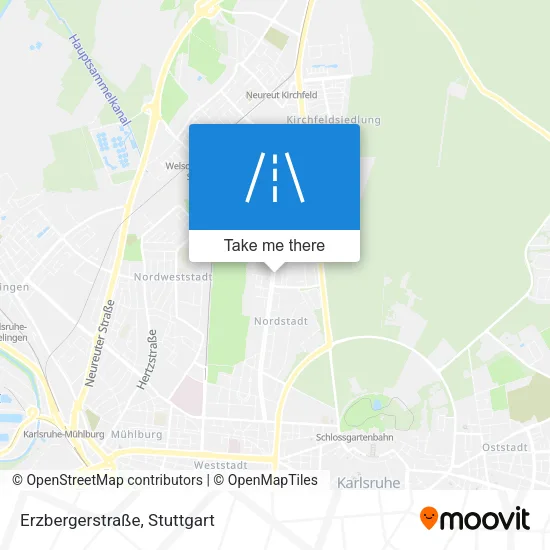 Карта Erzbergerstraße