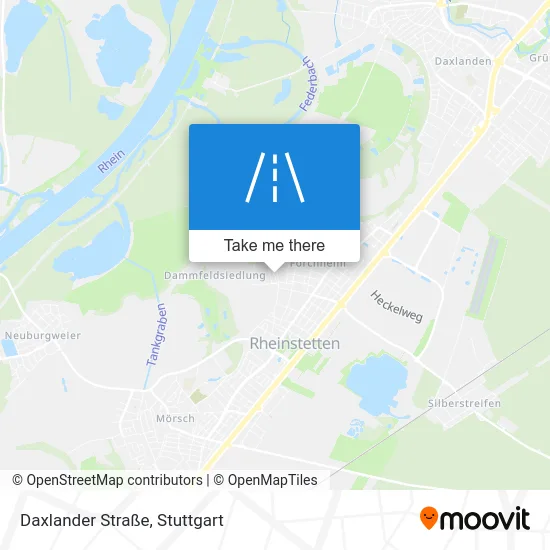 Карта Daxlander Straße