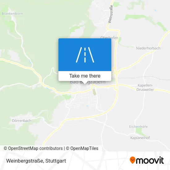 Карта Weinbergstraße