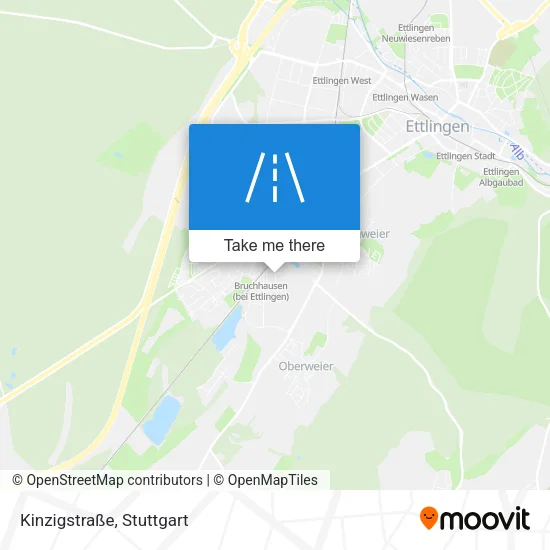 Карта Kinzigstraße