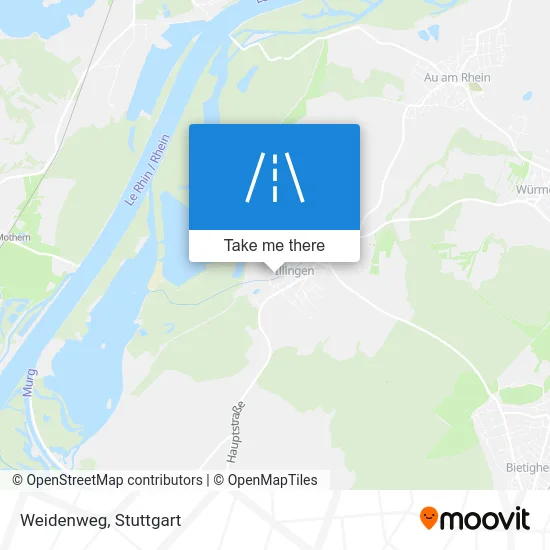 Карта Weidenweg