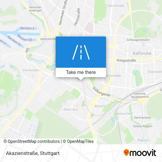 Карта Akazienstraße