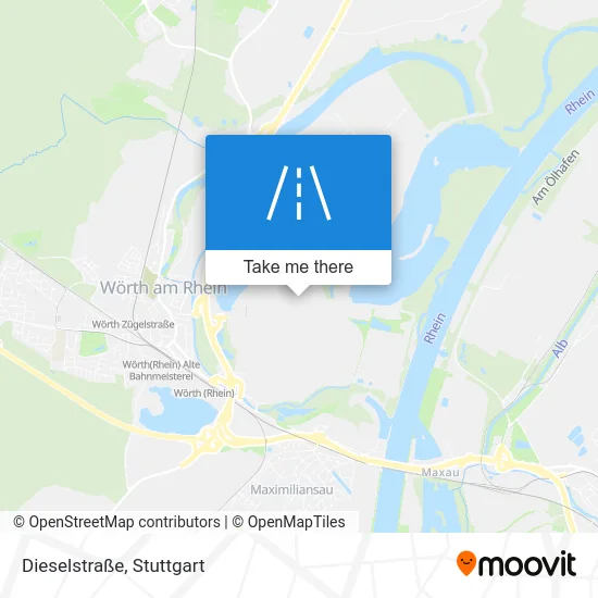 Карта Dieselstraße