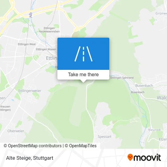 Карта Alte Steige