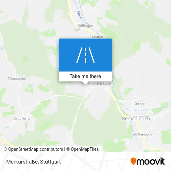 Карта Merkurstraße