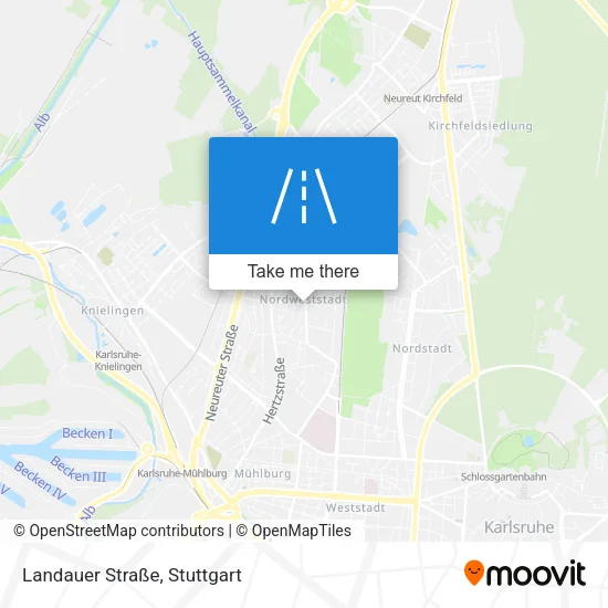 Карта Landauer Straße