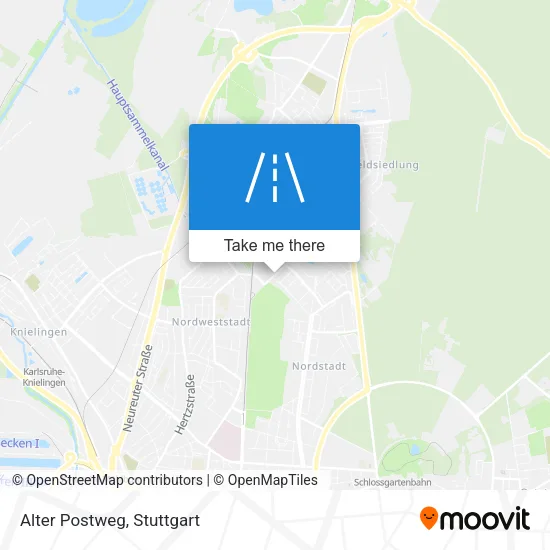 Карта Alter Postweg