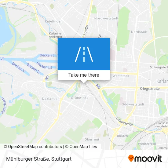 Карта Mühlburger Straße
