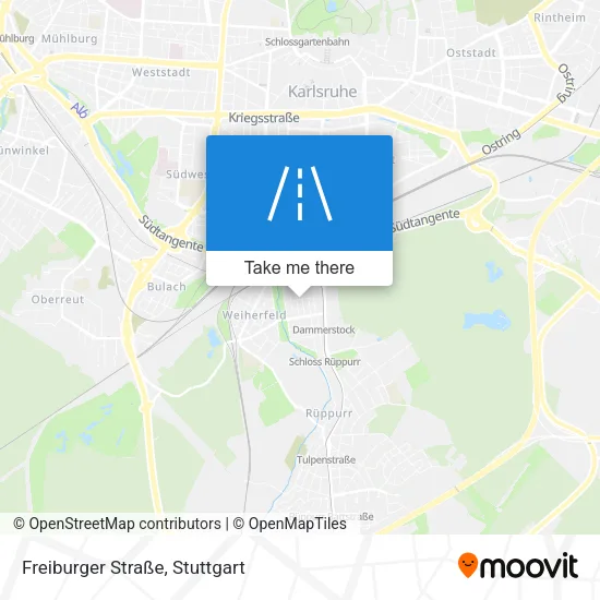 Карта Freiburger Straße