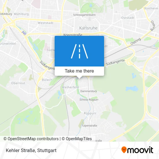 Карта Kehler Straße