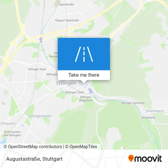 Карта Augustastraße